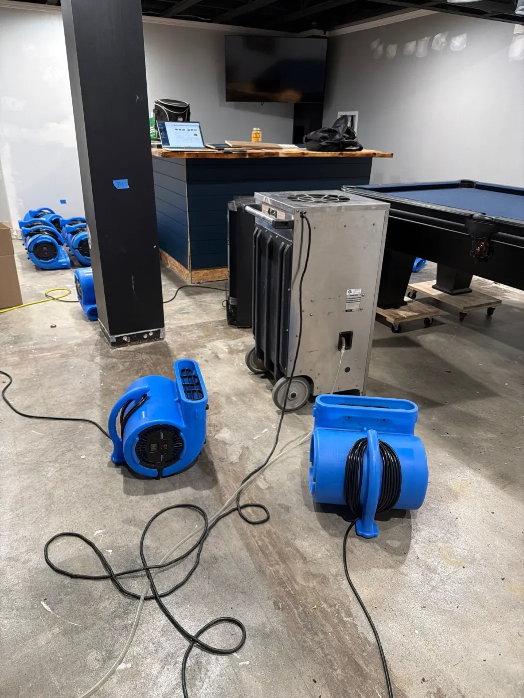 After-hours dry-out at Geist commercial property